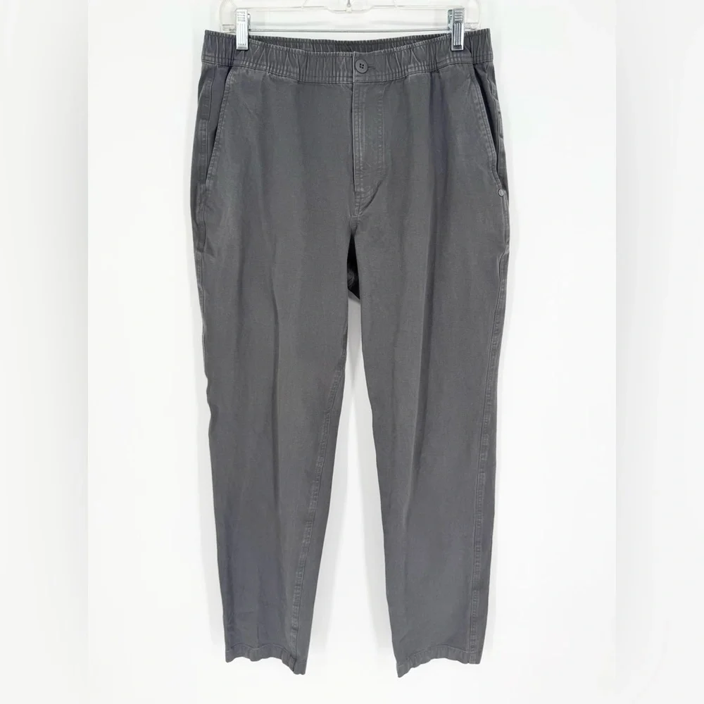 Vuori All Ways Elastic Waist Pant Grey Size M‎ Outdoor Athleisure Sporty Dressy